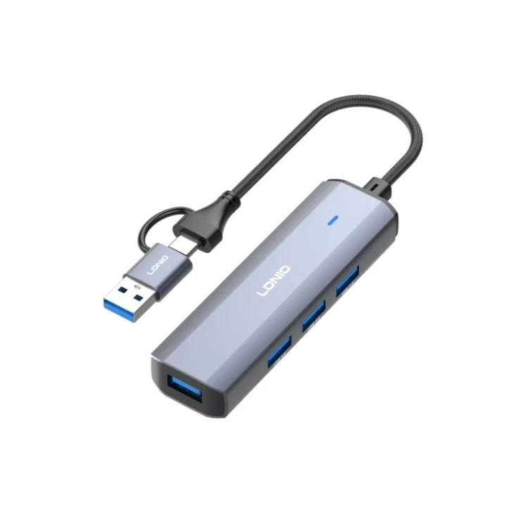 ldnio-ds-114uc-4-in-1-dual-mode-usb-hub-1