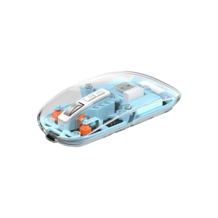 wiwu-wm105-crystal-transparent-magnetic-wireless-mouse-blue